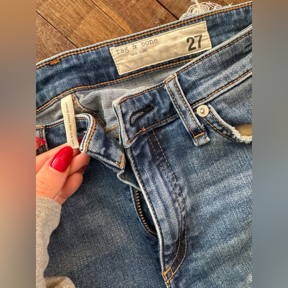 Rag & Bone Cate Mid Rise Skinny Ankle Jeans - Picture 2 of 3